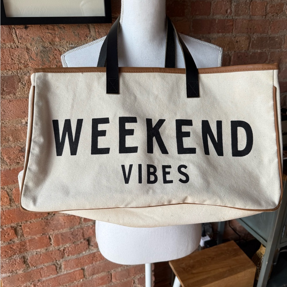 Weekend Vibes Canvas Tote Bag